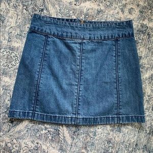 Free People denim skirt